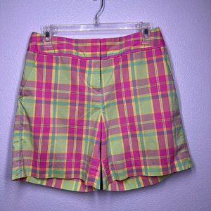 Lilly Pulitzer Vintage White Label Plaid Shorts 6